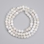 Adularia Beads Faceted Cube 4x4mm +-, length 38cm+- on thread