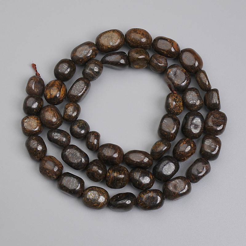 Bronzite Faceted Beads 6-11×5, 5-7, 5mm +-, thread length 40cm ±
