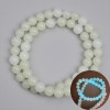 Onyx Beads Turquoise Glow Smooth 8mm Round +-, length 37cm+- on a thread