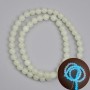 Onyx Beads Turquoise Glow Smooth Round 6mm +-, length 37cm+- on a thread
