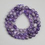Amethyst Beads Smooth Round 6mm +-, on Thread 38cm+-