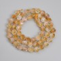 Citrine Beads Faceted 7×6 mm ±, length 37 cm ± on thread