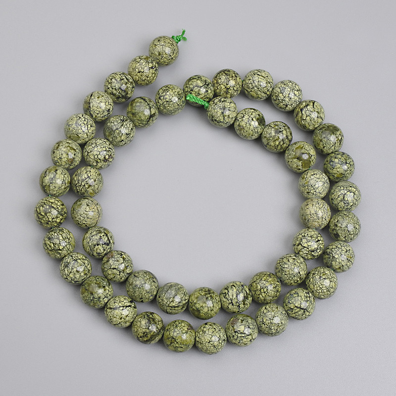 Tiger's Eye Beads Smooth Round 8mm +-, length 39cm+- on thread
