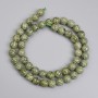 Tiger's Eye Beads Smooth Round 8mm +-, length 39cm+- on thread