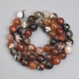 Clearance! Agate Beads, faceted round bead, diameter 8mm±, length 37cm± on thread