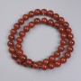 Carnelian Beads Smooth Round 8mm on Thread, 38in Length