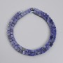Sodalite Cubes Beads, 4.5x4.5 mm, on a thread, 39 cm +