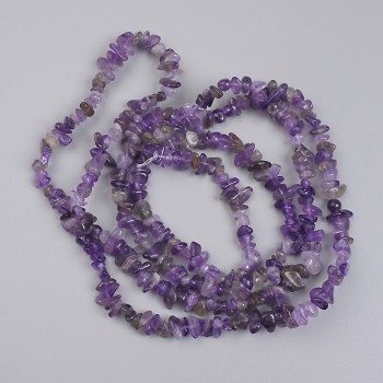 Amethyst Beads Chip, diameter 4-5×2-3 mm, length 78 cm on line