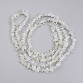 Adularia Beads Chip, diameter 4-10×2-4mm, length 78 cm, on thread