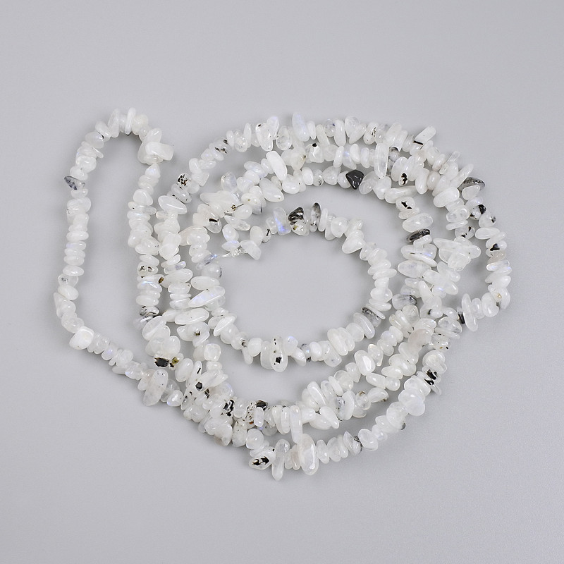 Adularia Crumb Beads, diameter 4-7×2-4mm +/-, thread length 78cm +/-