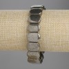 Pyrite Bracelet Smooth Link 15×10mm, length 18cm, stretch