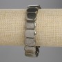 Pyrite Bracelet Smooth Link 15×10mm, length 18cm, stretch