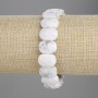 Howlite Beaded Bracelet 14x10mm links, length 18cm, stretch