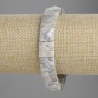 Bracelet Gray Jasper Faceted Link 12x12mm+-, length 18cm+- stretch