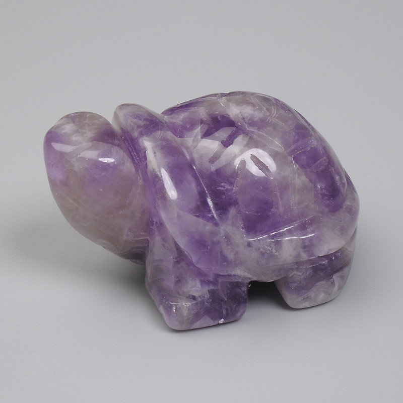 Souvenir Turtle Statue with Amethyst 50×30×25 mm