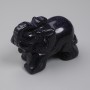 Souvenir Statue Elephant Aventurine Night of Cairo 55x35x26mm+