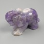 Sculpture of an Elephant Amethyst 55x35x26mm+