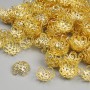 Cap for Bead Cap - Light Gold Color, 10x1 mm ± hole 1.5 mm ± packaging 20 g ~200 pcs +