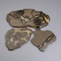 Souvenir plate made of septarian natural stone 113x90x10 (assorted sizes) (Price per 100 g)
