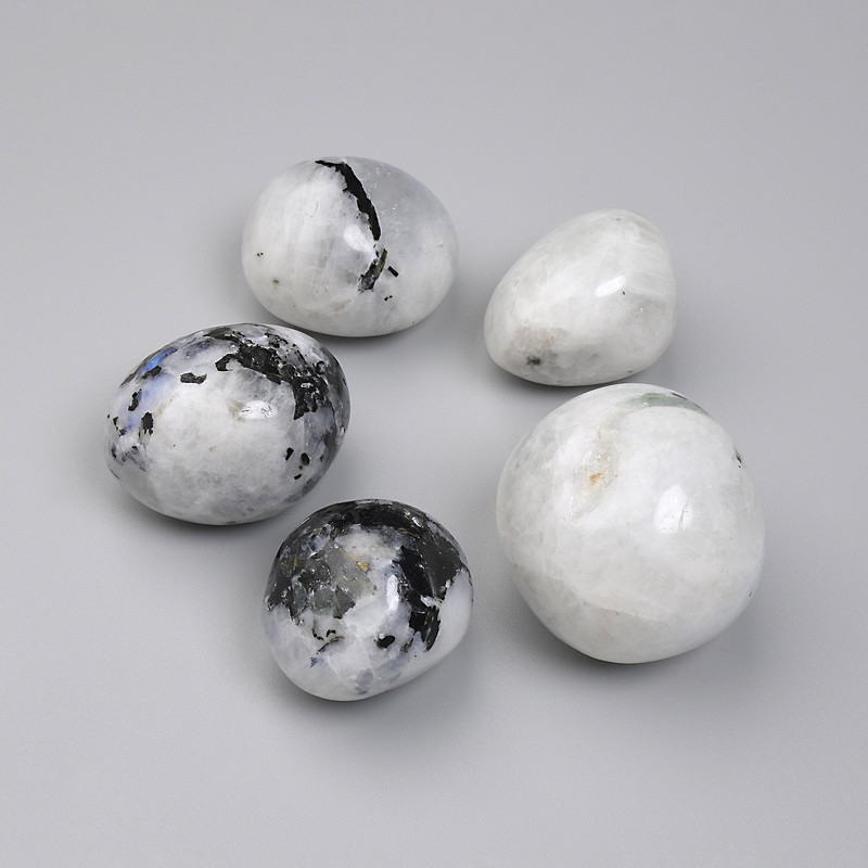 Natural Adularia Stone tumbled nuggets untreated no hole 29×23 mm ± assorted sizes (per 100 g ±)
