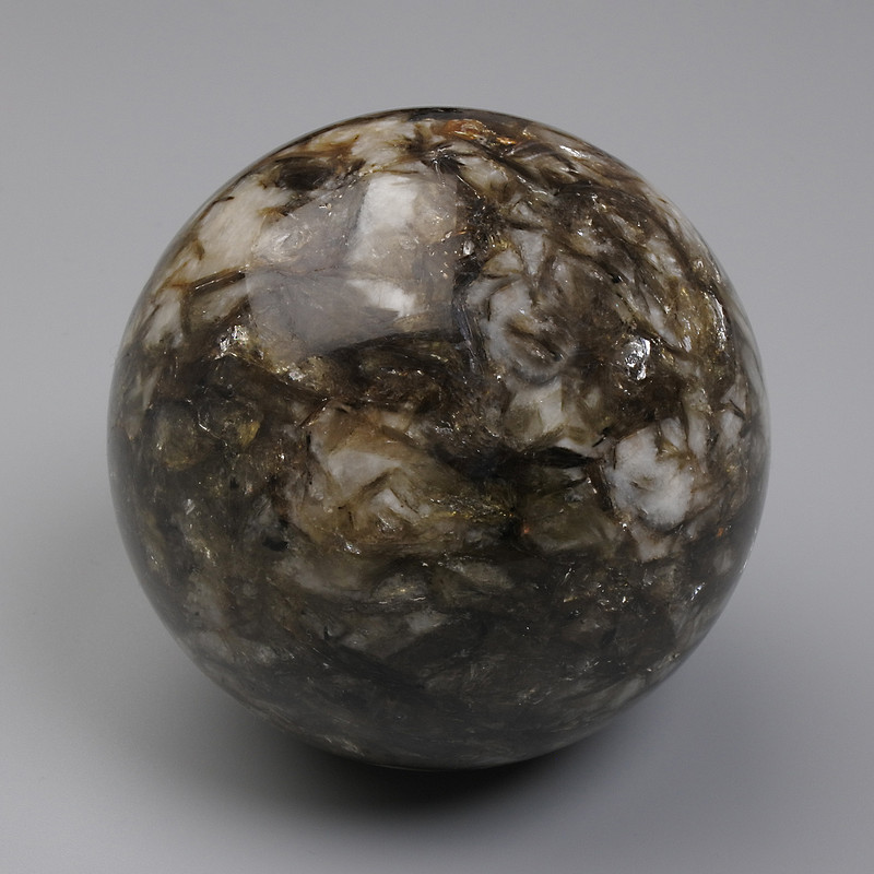 Price per 100 g! Natural Ladolites Sphere (Shaman Quartz), diameter 52 mm+