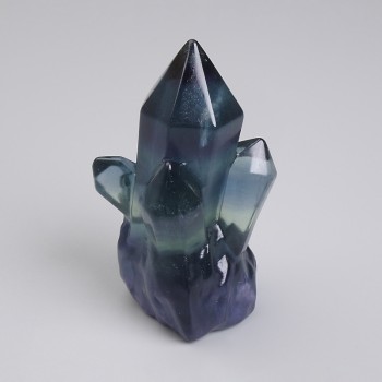 Souvenir Natural Fluorite Stone, diameter 40×27mm± (price per 1 piece)