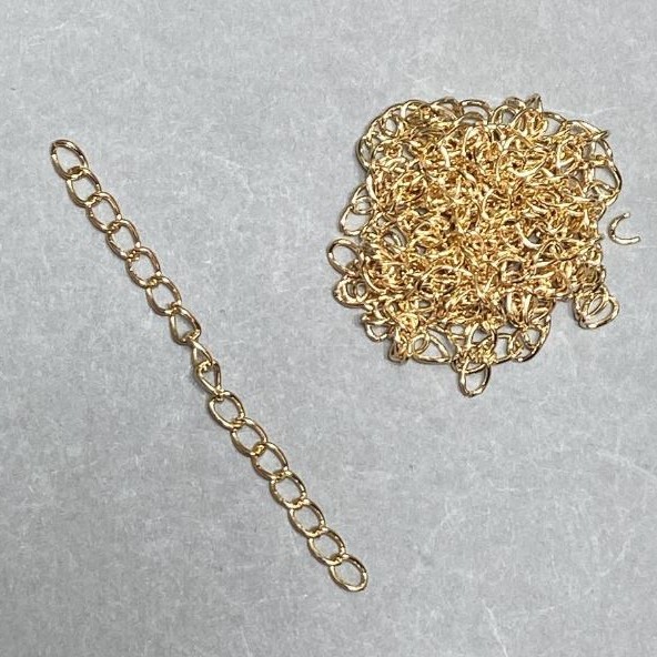 Extending / Add-on Chain 7 cm + - metal color gold finish (34 g + -)