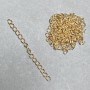 Extending / Add-on Chain 7 cm + - metal color gold finish (34 g + -)