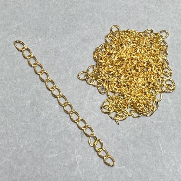 Extension Chain 7cm + - Metal Color Yellow Gold Packaged (34g + -)