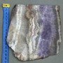 Souvenir plate made of natural stones Amethyst with Jasper 16x15.5x1 cm ± (weight 556 g)