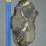 Souvenir plate made of natural septarian stone 19x11x*0.9 cm± (weight 341 g)