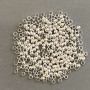 Crimp Beads Caps "Zakhypy", diameter 2.5 mm, metal color "Light Silver" 200g
