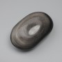 Natural Stone Silver Obsidian Tumbled Stone without Hole 60×42mm± (per 100g±)