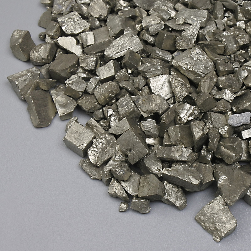 Natural Pyrite Chip Without Hole 2-12×3-8mm± (per 100g±)