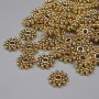 Bead Inlay Findings in Gold Tone, 8×1.5 mm diameter, hole 1.5 mm, packaging 20 g ~54 pcs