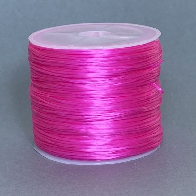Crafting Elastic Cord Bobbin Color Pink, Length 30m +