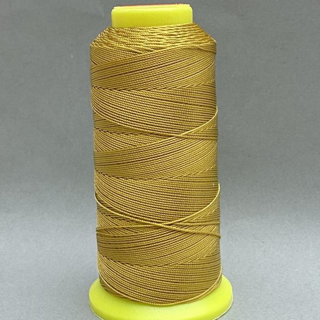 Bobbin thread light brown, diameter 0.9 mm nylon for crafts 300 m