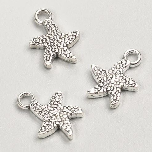 Sea Star Pendant Fittings, diameter 16×12, packaging 19 pcs+-. 20 grams