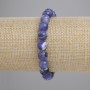 Sodalite Bracelet, smooth beads, 8mm diameter, 18cm length, stretchy