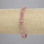 Rhodonite Cube Bracelet 4.5x4.5 mm, 18 cm stretchy