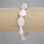 Bracelet Baroque Pearls with Petrol Tinge, diameter 18.5–21×14.5 mm±, length 18 cm± (stretch)