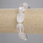 Bracelet Mountain Crystal Faceted Bead 16-18×10-13 mm, 5mm±, length 18 cm±, elastic