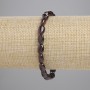 Garnet faceted bracelet, 9x6mm diameter +-, stretch length 7.1 in (18 cm)