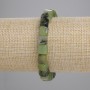 Prehnite Bracelet Cube, 7mm diameter ±, 18cm length ± Stretch