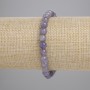 Iolite Bracelet Smooth Beads, 6mm diameter, 18cm length, stretch