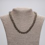 Smoky Topaz Necklace with Smooth Beads, 8mm diameter, 45cm length plus/minus with clasp