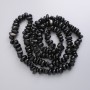 Beads Silvery Obsidian Natural Stone Faceted, on thread, diameter 9-13×4-7mm ±, length 80cm ±