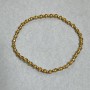 Bracelet Czech crystal faceted rondelle 3.5×2.5mm+- Hematite ball 2mm+-, length 18cm+- stretch