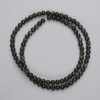 Sunstone Obsidian Beads, Smooth Round 4mm, on Thread, 38cm+