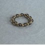 Ring, Smoky Quartz smooth bead, diameter 4mm ±, Hematite bead 2mm ±, stretch